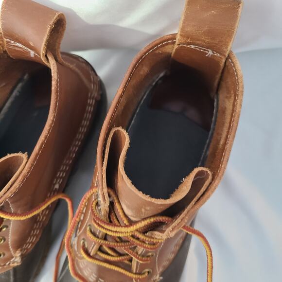 L.L.Bean Bean Boots Original duck boots Mens Size 10 Leather Waterproof - Picture 2 of 10